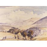 MYLES TONKS, RI, RBA (1890-1960) A FOLIO OF WATERCOLOURS OF SCOTTISH SUBJECTS Including a rock pool,