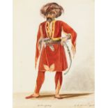 C. C. CLARKE (FL. early 19th Century) A JANISSARY signed and dated l.r: C.C. Clarke/1835 and