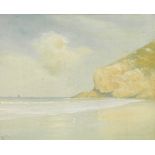 HARRY MUSGRAVE (1854-1935) SEASCAPE signed with initials l.l.: H.M, oil on board 24cm by 29cm; 9