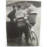 •BRASSAI (1899-1984) CYCLIST VELODROME, PARIS photograph, silver print, circa 1940, studio stamp