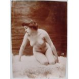 FRENCH NUDES six photographs of nude studies, citrate prints, circa 1910 16.5cm x 12cm, all