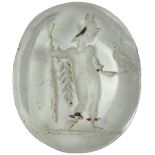 Chalcedony with Mars and eagle Intaglio1st - 2nd century AD; ;