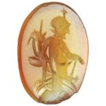 Carnelian with Fortuna Intaglio1st - 2nd century AD; ;