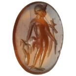 Carnelian with Mercury Intaglio1st - 3rd century AD; ;