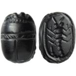 Onyx scarab with scorpion5th - 4th century BC; ;