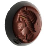 Red jasper with male portrait Intaglio2nd - 3rd century AD; ;