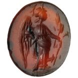 Carnelian with winged Victory Intaglio1st - 3rd century AD; ;