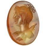 Agate with male head Intaglio1st - 2nd century AD; ;