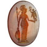 Carnelian with Athena and winged Victory Intaglio1st - 3rd century AD; ;