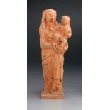 TITO GASPARINIMotteggiana 1911 - 1987Virgin with childTerracotta sculpture, cm h 31ProvenancePrivate