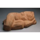 UMBERTO MILANIMilano 1912 - 1969Reclining woman, 1950Sculpture made in terracotta, cm 40 x 21 x