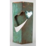 CARLO CANESTRARIGrumo 1922 - 1988HeartCopper and glass sculpture, ex. 26/5047 x 25 x 12 cmSigned