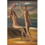 BUONGIOVANNI ALOLOItalian painter of XX CenturyMan and woman, 1947Oil on canvas, cm 60 x 40Private