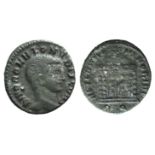 Divus Romulus (died AD 309). Æ Quarter Follis (15mm, 1.89g, 5h). Rome, 310-1. Bare head r. R/