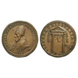 Papal, Gregorio XIII (1572-1585). Cast Æ Medal 1575 (32mm, 14.2g, 12h), opus Lorenzo Fragni. Opening