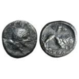 Northern Lucania, Velia, c. 400-340 BC. AR Stater (20mm, 7.00g, 4h). Head of nymph r., hair in