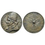 Papal, Stefano IX (1057-1058). Æ Restitutional Medal (42mm, 23.57g, 12h). STEPHANVS IX P M, Bust