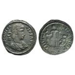 Constans (337-350). Æ Centenionalis (24mm, 4.47g, 6h). Rome, 348-350. Diademed and draped bust r. R/