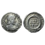 Constantius II (337-361). AR Siliqua (20mm, 3.04g, 12h). Constantinople, 351-355. Pearl-diademed,