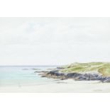 DONALD MCPHEARSON RUA (1920-1986)Connemara Golf Club beachWatercolour, 38 x 54cmSigned