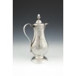 AN IRISH GEORGIAN SILVER PEAR SHAPED COFFEE POT, Dublin c.1780 (no date mark), mark of Alex Barry,