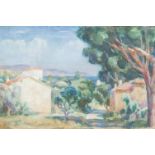 BERNARD ADENEY (1878-1966)Cavalaire, ProvenceOil on board,Inscribed 'Bernard Adeney b1878, President