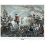 JOHN HALL AFTER BENJAMIN WESTThe Battle of the BoyneColoured etching, 49 x 61cm