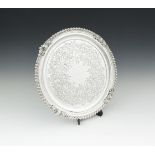 A VICTORIAN SILVER PRESENTATION SALVER, Sheffield 1815, makers mark possibly that of John Winter, of