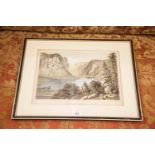 NEWMAN & CO “Luggelaw, Co. Wicklow” and “Kylemore Lake, Connemara”A pair, coloured lithographs, 26 x