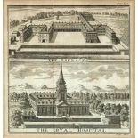 IRISH SCHOOL, 18TH CENTURYThe Barracks and the Royal Hospital (1766)Engraving, two in one plate,