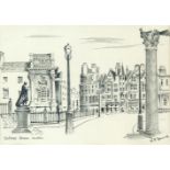 W.E. SPENCERCollege Green, DublinPencil, 20 x 28cmSigned