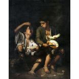 AFTER BARTOLOMÉ ESTEBAN MURILLOYoung Boys FeastingOil on canvas, 79.5 x 63cm