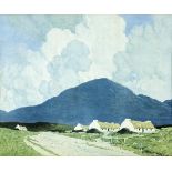 AFTER PAUL HENRY Cottages in Western LandscapeColoured print, 43 x 52cm