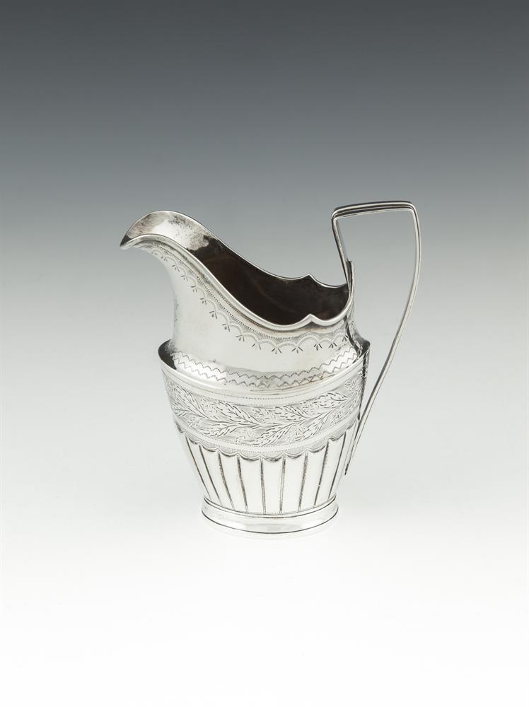 AN 18TH CENTURY PROVINCIAL SILVER CREAM JUG, Cork c.1780, mark of Carden Terry and Jane Williams, of