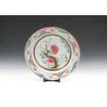 A CHINESE EXPORT 'FAMILLE ROSE' PORCELAIN BOWL, Qianlong (1735-1796), of deep circular form