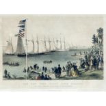 THE NEW YORK YACHT CLUB REGATTA (American 19th Century)By Parsons and Atwater , After