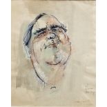 George Campbell RHA (1917-1979)Robert Morley - ActorMixed media, 25.2 x 20cm (10 x 8'')