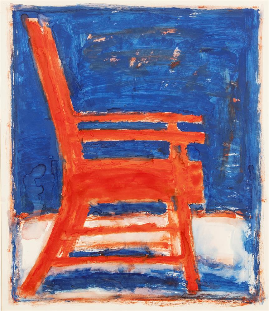 Neil Shawcross RHA RUA (b.1940)The Red ChairWatercolour, 89 x 76cm (35 x 30'')Signed and dated 1998