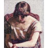 Roderic O’Conor (1860 - 1940)Seated WomanOil on canvas, 55 x 46cm (21½ x 18”)Artist studio stamp