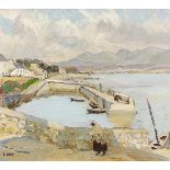 Letitia Marion Hamilton RHA (1878 - 1964)Roundstone HarbourOil on canvas, 43 x 47cm (17 x 18½)Signed