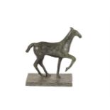 Edward Delaney RHA (1930-2009)Horse IBronze on marble base, unique, 30cm high x 29cm long (12 x