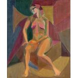 Barbara Warren RHA (b.1925)Nude Female Figure Study (Atelier André Lhote, 1955)Oil on canvas, 55 x