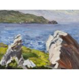 Estella Frances Solomons HRHA (1882-1968)Coastal Landscape Sheephaven, Co DonegalOil on canvas