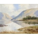 Maurice C. Wilks RUA ARHA (1910-1984)Reflections, Glenveigh, Co. DonegalOil on canvas, 40 x 50cm (11