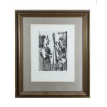 PABLO PICASSO (1881-1973)Artist and ModelLithograph, 55 x 42cmSigned and No. 28/50Provenance: With