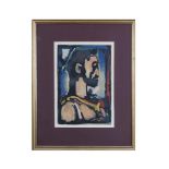 GEORGES ROUAULT (1871-1958)'Christ de Profil' Passion from Les Fleurs de Mal (1937)Colour