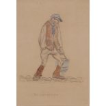 Jack Butler Yeats RHA (1871-1957)The Last Ostler (c.1900-05)Pencil and colour wash, 20.5 x 14cm (8 x