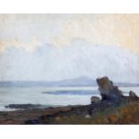 Charles Lamb RHA RUA (1893-1964)Coastal LandscapeOil on board, 31.5 x 39.5cm (12¼ x 15½'')Signed