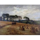 Dermod O'Brien PRHA (1865-1945)Heading the Stooks (1923)Oil on canvas, 75 x 101cm (29½ x 39¾'')