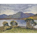 Charles Lamb RHA RUA (1893-1964)Kylemore Lake, Co. GalwayOil on board, 32 x 41cm (12½ x 16'')Signed,